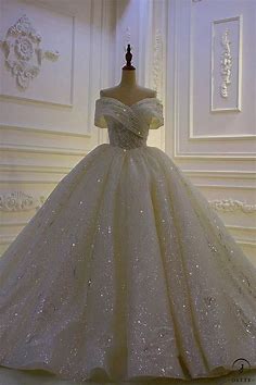 OSTTY - Ostty Luxury White One Shoulder Sleeveless Beading Wedding Dresses OS841 $699.99 | Ball gowns, Wedding gowns, Ball gowns wedding