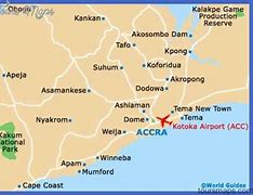 Image result for Map of Accra Ghana