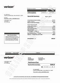 Image result for Image of a Verizon Phone Receipt