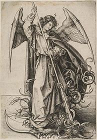 Image result for Who Painted 1896 Painting of Saint Michael Killing Dragon in France