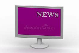 Image result for Picture of a Television Showing News