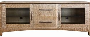 Image result for Media Console with Turntable Shelf