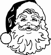 Image result for Santa Claus Clip Art Black and White