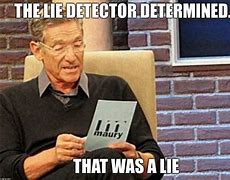 Image result for Lie Detector Meter Meme