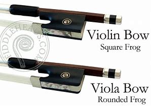 Image result for Viola Bow vs Violin Bow