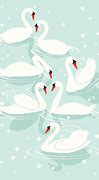 Image result for 7 Swans Swimming Clip Art Free