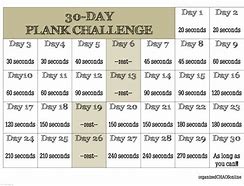 Image result for Free Printable 30-Day Plank Challenge