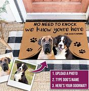 Image result for Personalized Dog Doormats