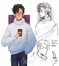 Image result for Anime Boy in Turtle Neck