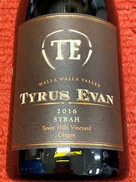 Image result for Tyrus Evan Syrah Seven Hills