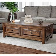 Image result for Brown Wood Coffee Table