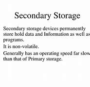 Image result for Secondary Memory