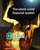 Image result for Excel Holding Up the World Meme