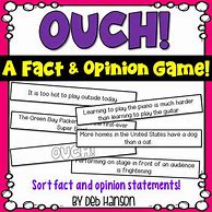 Image result for Fact and Opinion Games Printable