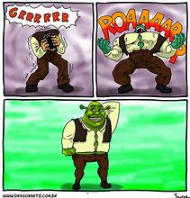 Image result for Shrek Distorted Meme