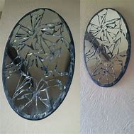 Image result for Long Wall Mirror Broken