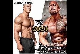 Image result for Dwayne Johnson Compared to John Cena