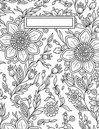 Image result for Notebook Cover Printable Black and White