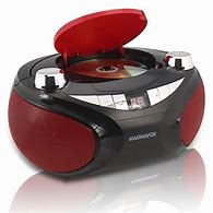 Image result for Magnavox Red and Black Radio