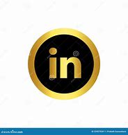 Image result for LinkedIn Logo Gold
