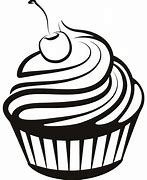 Image result for Cupcake Line Art