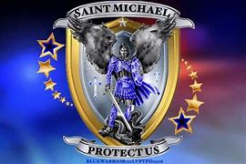 Image result for St. Michael with Fallen Police Officer