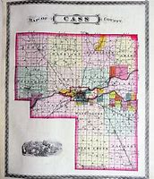 Image result for Cass County Indiana Map