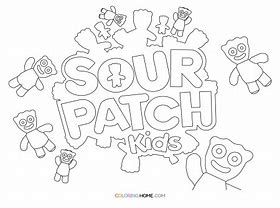 Image result for Sour Patch Kid Outline