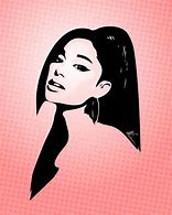 Image result for Ariana Grande Stencil