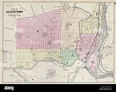 Image result for Map of Allentown PA 1885