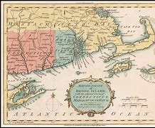 Image result for Antique Rhode Island Connecticut Map