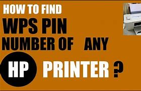 Image result for Where to Find the WPS Pin On My HP Printer