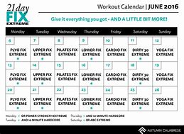 Image result for 21-Day Fix Real-Time Calendar
