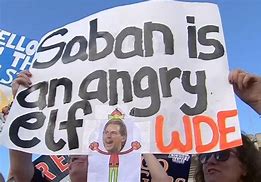 Image result for Nick Saban College Gameday Signs