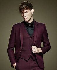 Image result for Burgundy Suit Men