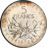 Image result for Vintage 5 Francs