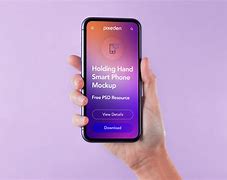 Image result for Holding Cell Phone PSD Mockup