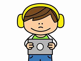 Image result for Boy with an iPad Clip Art
