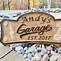 Image result for Personalized Garage Signs for Men