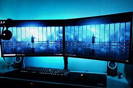 Image result for Dual Monitor PC Setup