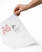 Image result for A4 Paper Mockup in Hand