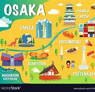 Image result for Osaka Map in Japan