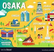 Image result for Osaka Tourist Desitnation Map