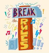 Image result for Breaking Rules Cartoon