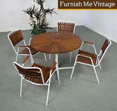 Image result for Mid Century Modern Teak Outdoor Furniture