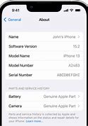 Image result for About iPhone 15 in Setting