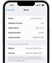 Image result for iPhone About Settings