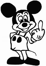 Image result for Mickey Mouse Flipping Bird