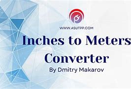 Image result for Inch to Meter Chart