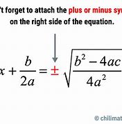 Image result for Derivation of the Quadratic Formula